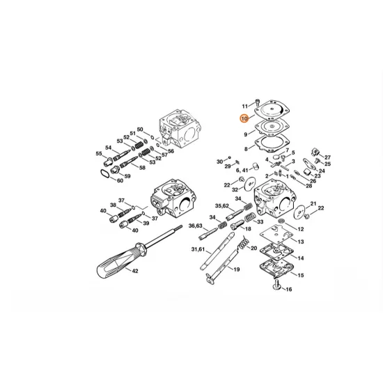 STIHL  Pokrywa zamykająca 4116 121 0800